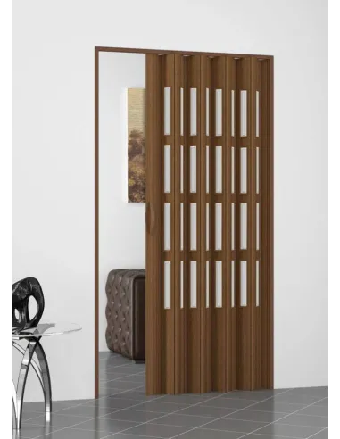 Porta a soffietto su misura con vetri - Porte a soffietto su misura