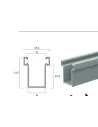Guida in Alluminio A16- 16X27,5Mm | Portefaidate.it (000229)