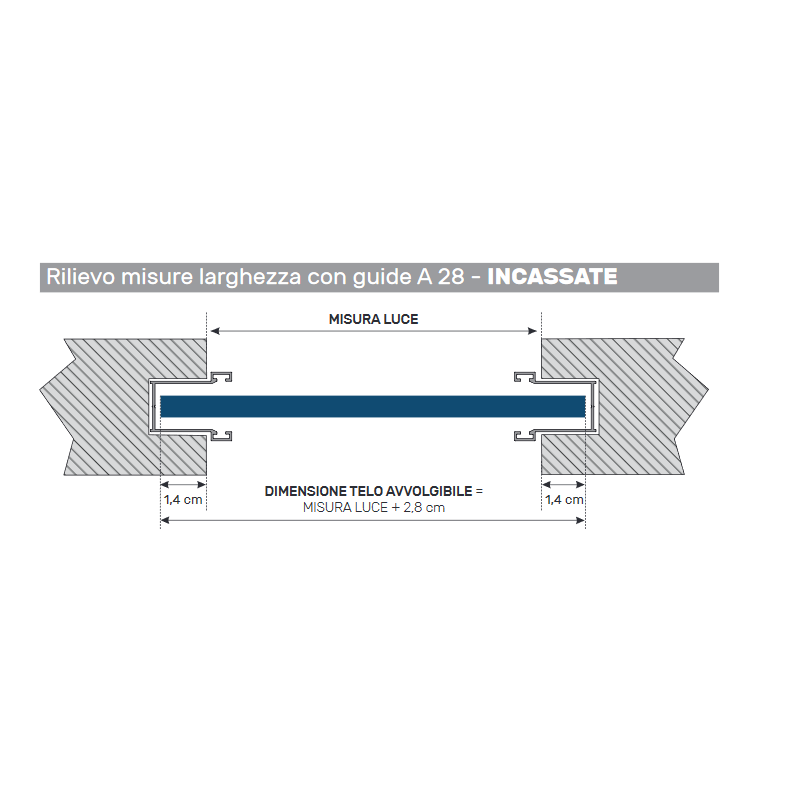 Guida in Alluminio A28- 17X28Mm | Portefaidate.it (000230)