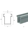 Guida in Alluminio A28- 17X28Mm | Portefaidate.it (000230)