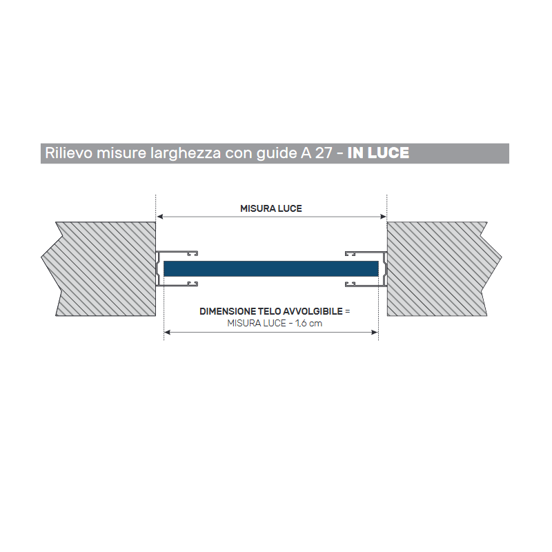 Guida in Alluminio A27- 25,5X30Mm | Portefaidate.it (000234)