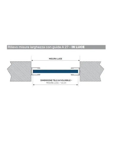 Guida in Alluminio A27- 25,5X30Mm | Portefaidate.it (000234)