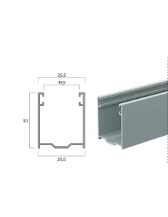 Guida in Alluminio A27- 25,5X30Mm | Portefaidate.it (000234)