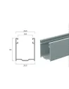 Guida in Alluminio A27- 25,5X30Mm | Portefaidate.it (000234)