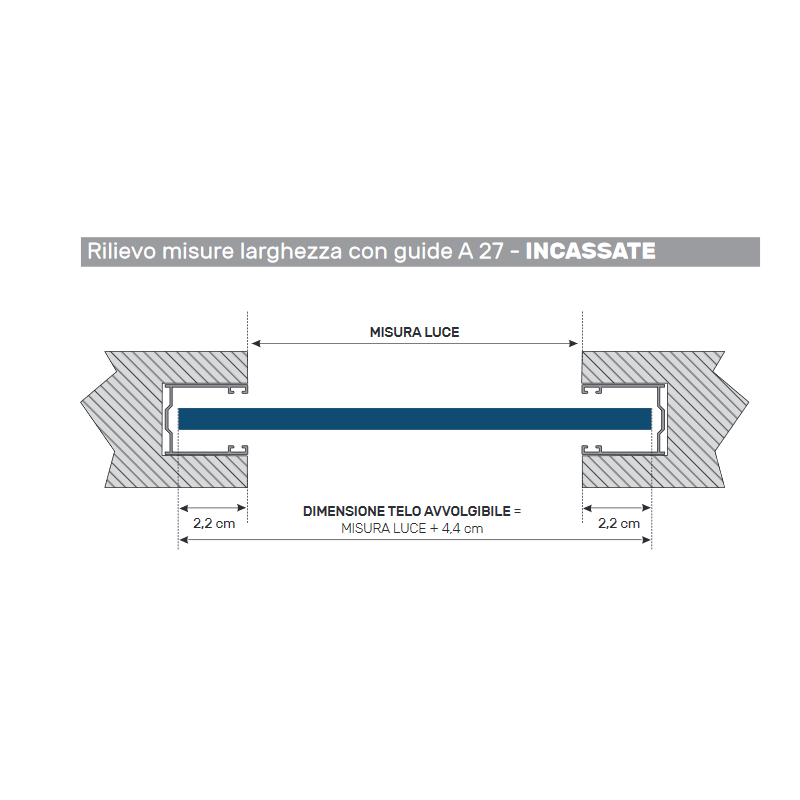 Guida in Alluminio A27- 25,5X30Mm | Portefaidate.it (000234)