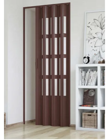 Porta a soffietto su misura con vetri - Porte a soffietto su misura
