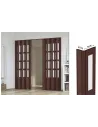 Porta a soffietto su misura con vetri - Porte a soffietto su misura