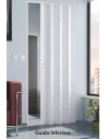 Porta a soffietto con guida inferiore