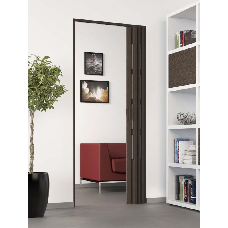 porta a soffietto aperta