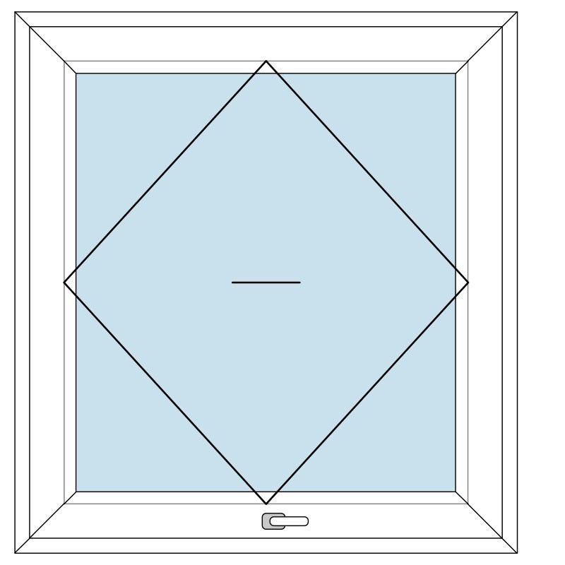 Finestra in Pvc bilico orizzontale | Portefaidate.it