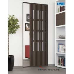 Porta a soffietto con vetrini e guida inferiore | Su…