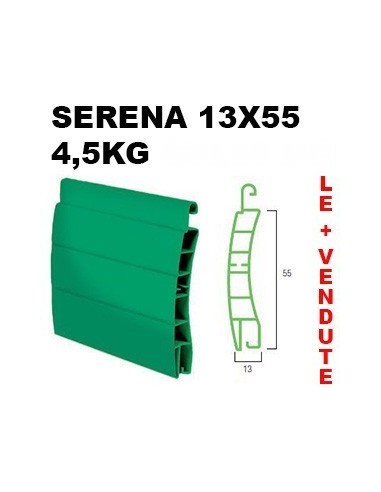 Doga di ricambio per tapparella in Pvc Mod.Serena 13x55 |…