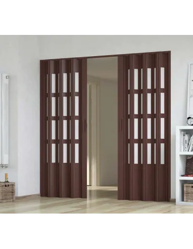 Porta a soffietto su misura con vetri - Porte a soffietto su misura