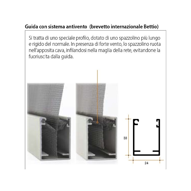 Zanzariera a Molla Bettio Mini Verticale personalizzabile Scopri i vantaggi esclusivi di portefaidate.it.