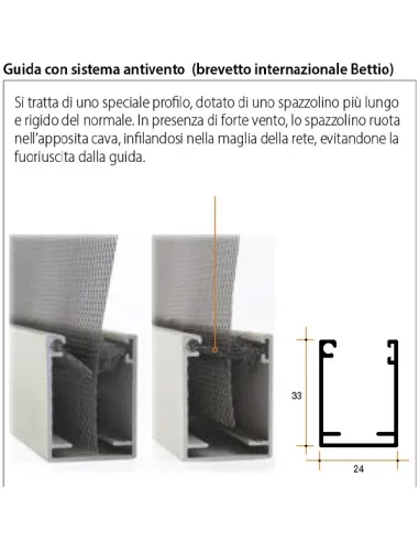 Zanzariera a Molla Bettio Mini Verticale personalizzabile Scopri i vantaggi esclusivi di portefaidate.it.