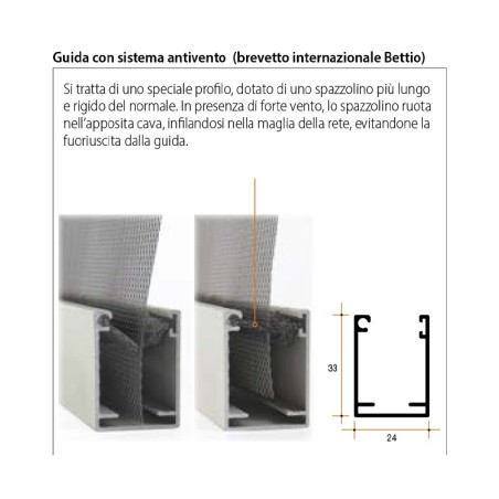 Zanzariera a Molla Bettio Mini Verticale personalizzabile Scopri i vantaggi esclusivi di portefaidate.it.