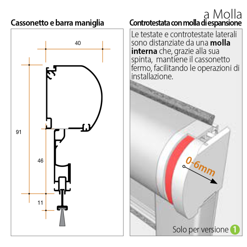 Zanzariera Revolux 40 mm con guida antivento Bettio® Scopri i vantaggi esclusivi di portefaidate.it.