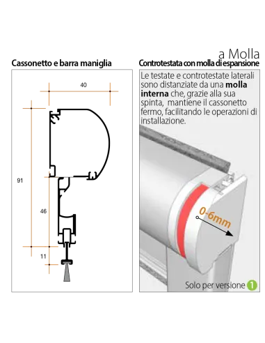 Zanzariera Revolux 40 mm con guida antivento Bettio® Scopri i vantaggi esclusivi di portefaidate.it.