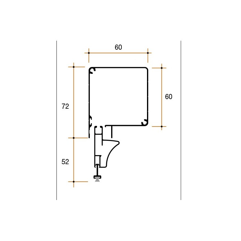 Zanzariera verticale motorizzata Moovica 60-80 mm |…