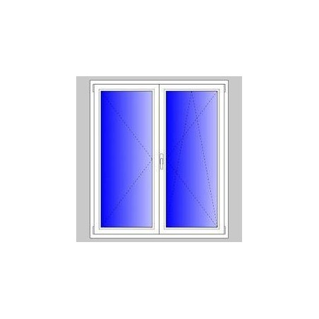 Finestra PVC a 2 ante