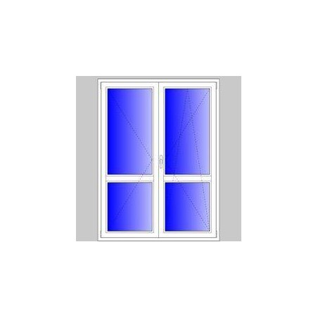 Porta finestra PVC a 2 ante