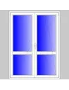 Porta finestra PVC a 2 ante